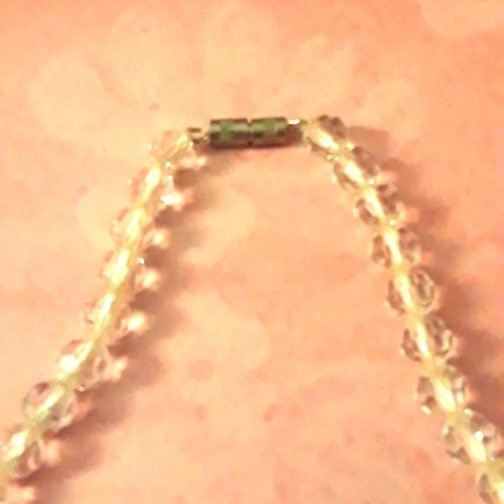 NWT Stunning Crystal Necklace made in Czechoslovakia, original from the 1950s - Picture 3 of 7